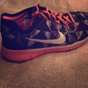 Black and pink Nike’s used